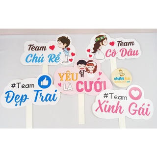 HASHTAG TIỆC CƯỚI - BIỂN TÊN - BẢNG CẦM TAY - PHỤ KIỆN TRANG TRÍ - CÔ DÂU - CHÚ RỂ - ĐÁM HỎI - WEDDING CHỤP HÌNH 5mm