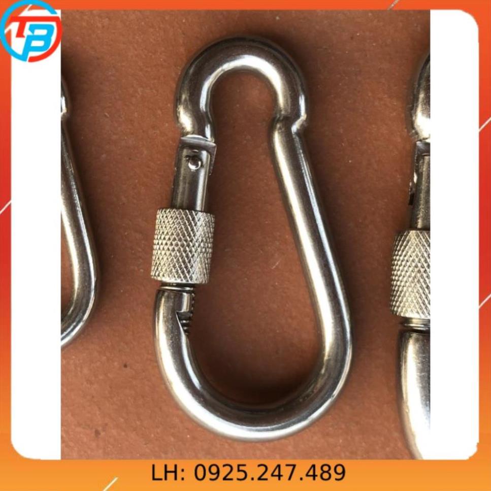 Móc xích Chốt Ren An Toàn INOX [ Phi 10mm ] CÁP THÉP Thái Bình VinàN