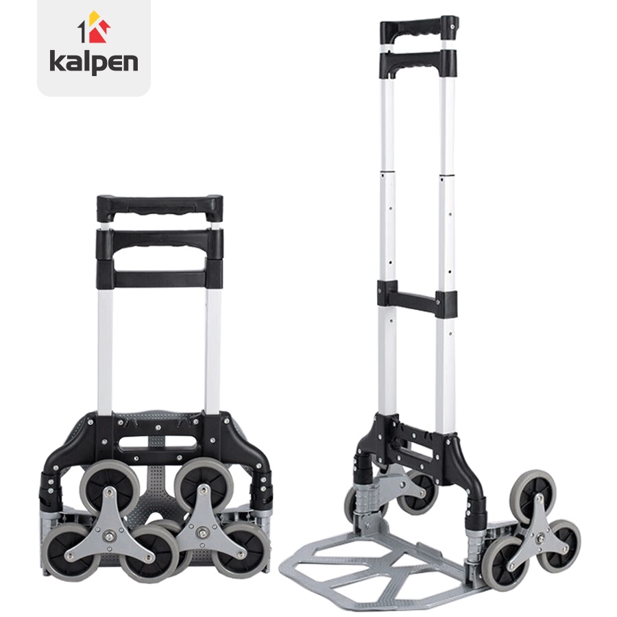 XE KÉO CẦU THANG Gấp Gọn Thông Minh Kalpen, Trọng Lượng Kéo 100kg, Bảo Hành 24 Tháng, XKK01