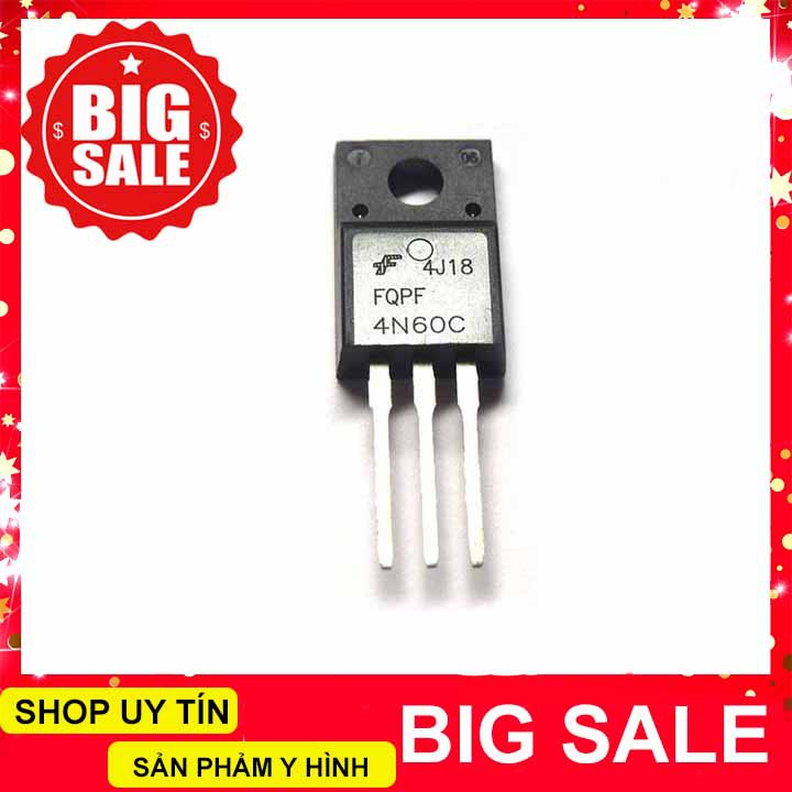 Linh Kiện Mosfet 4N60C TO-220 600V 43984A (Kênh N)