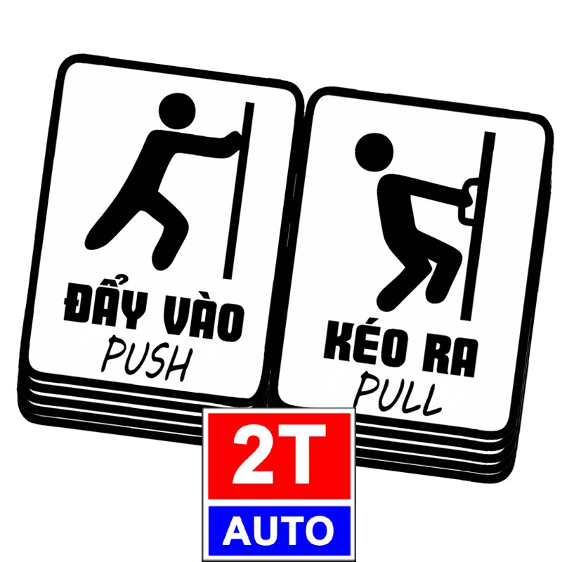 BỘ 2 LOGO STICKER TEM ĐẨY VÀO- KÉO RA DÁN CỬA, PUSH PULL GẮN CỬA, BIỂN KÉO ĐẨY | BigBuy360 - bigbuy360.vn