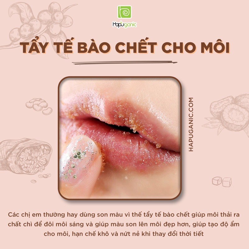 BODY SCRUB - TẨY TẾ BÀO CHẾT CAFE ĐẬU ĐỎ ĐƯỜNG NÂU HAPUGANIC HANDMADE 300Gr | BigBuy360 - bigbuy360.vn