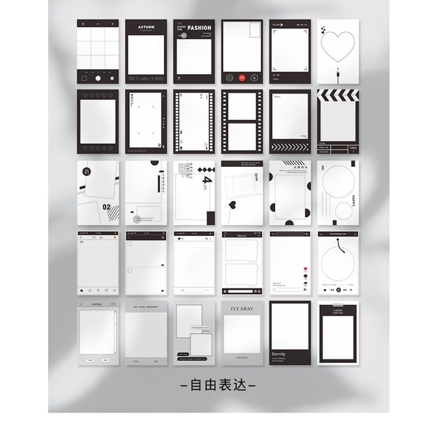 Giấy khung làm ảnh, tranh washi, handmade, trang trí bullet journal