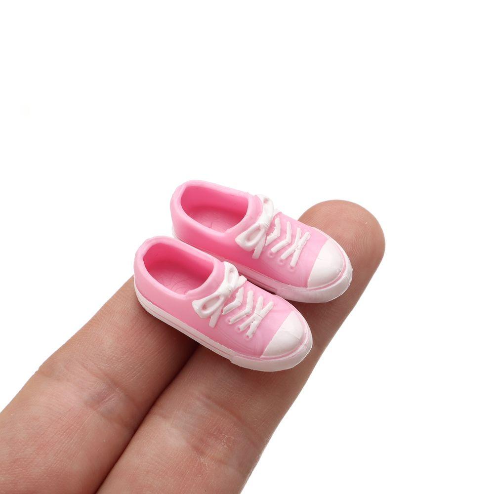 Giày Bốt Nhựa PVC Cao 2~3.5cm Thời Trang Cho Búp Bê 16cm