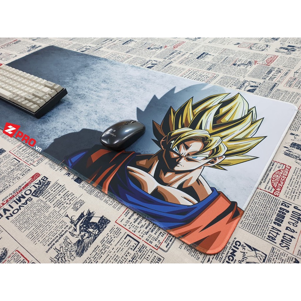 Lót chuột Dragon Ball - Son Goku Super Saiyan 90x40cm