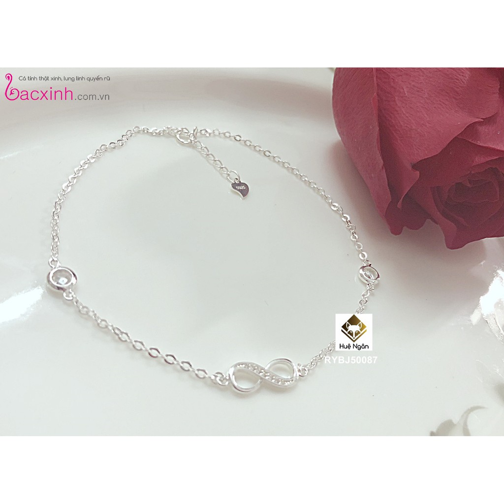 Lắc chân bạc Ý 925 Bạc xinh Huệ Ngân - Vô cực RYBJ50087 | BigBuy360 - bigbuy360.vn