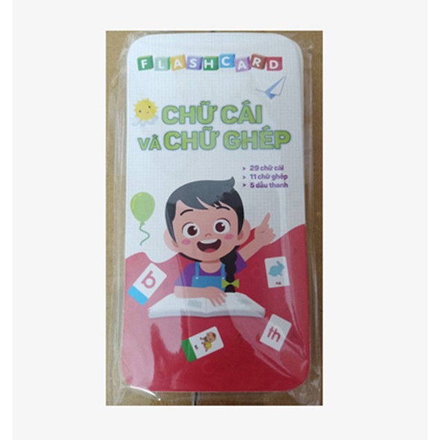 Flashcard - 42 Thẻ Chữ Cái Và Chữ Ghép Đánh Vần Tiếng Việt - IDBOOKS