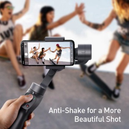 [CHÍNH HÃNG] Gậy Chụp Ảnh Selfie Bluetooth Không Dây Baseus Handheld Gimbal Stabilizer Control Smartphone Với 3 Trục Gim