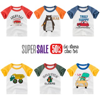 Áo bé trai EROKIDS áo thun cho bé chất cotton hàng xuất Âu Mỹ