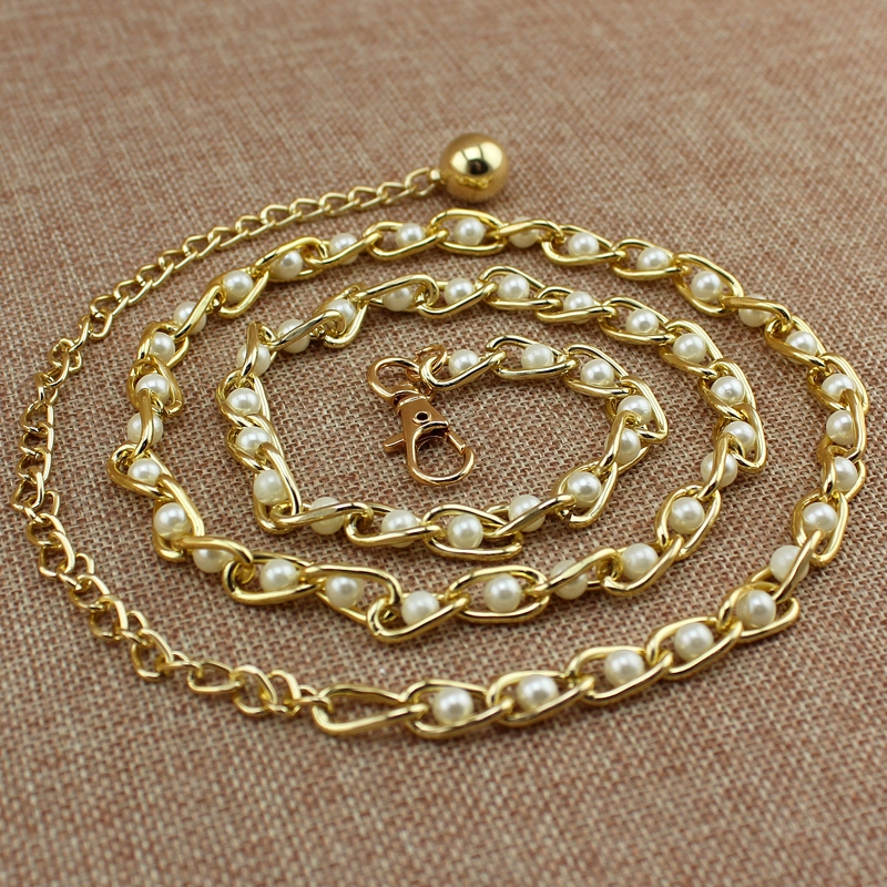 Thắt lưng đính ngọc trai thời trang cho nữ