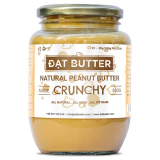 Bơ đậu phộng Đạt Butter tự nhiên có hạt 500g