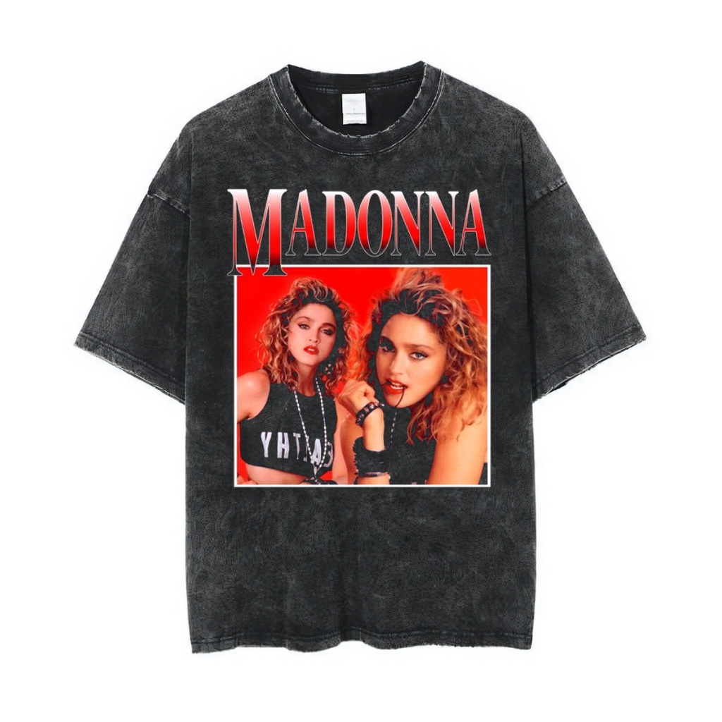Áo Thun Oversized Của Tâm Lý Học Tâm Lý Madonna | Đá Rửa Đá | Áo Madonna | Áo Thun Oversize | Phong Cách Cổ Điển | Áo