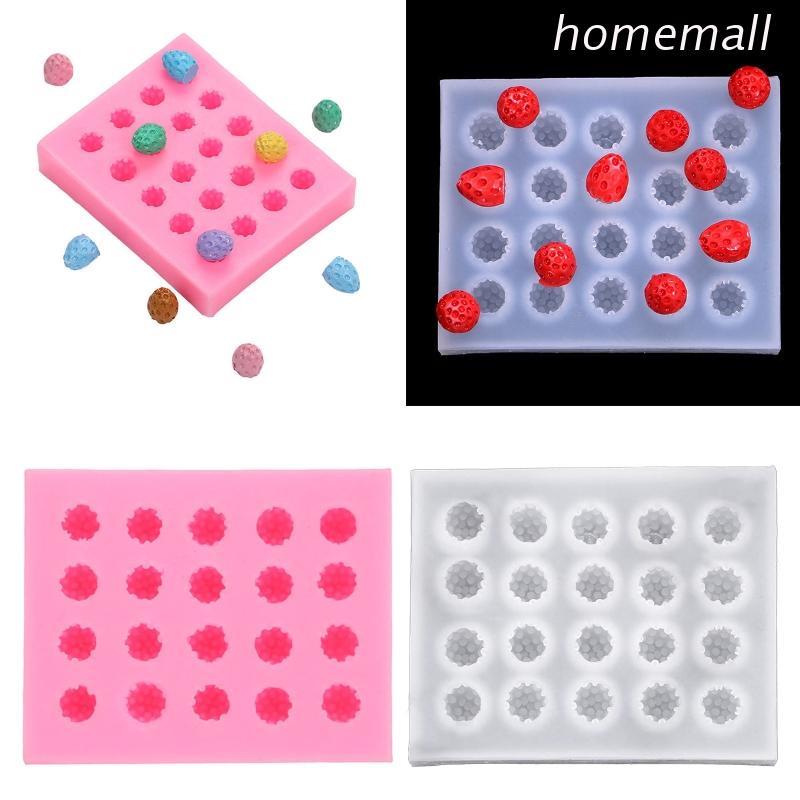 Khuôn Silicone Làm Bánh Tạo Hình Quả Dâu 3D Độc Đáo Tiện Dụng