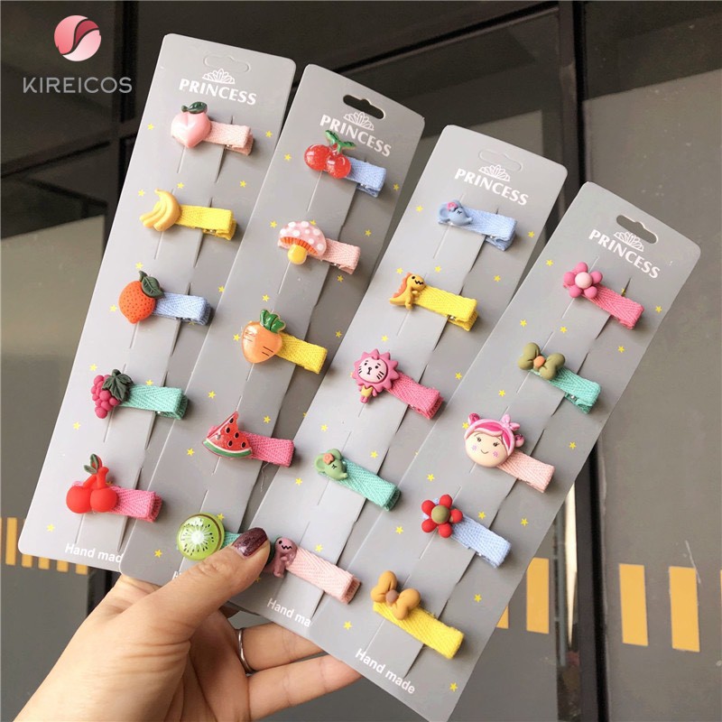 Set 5 kẹp Mái Bọc Vải Thú Cưng Princess