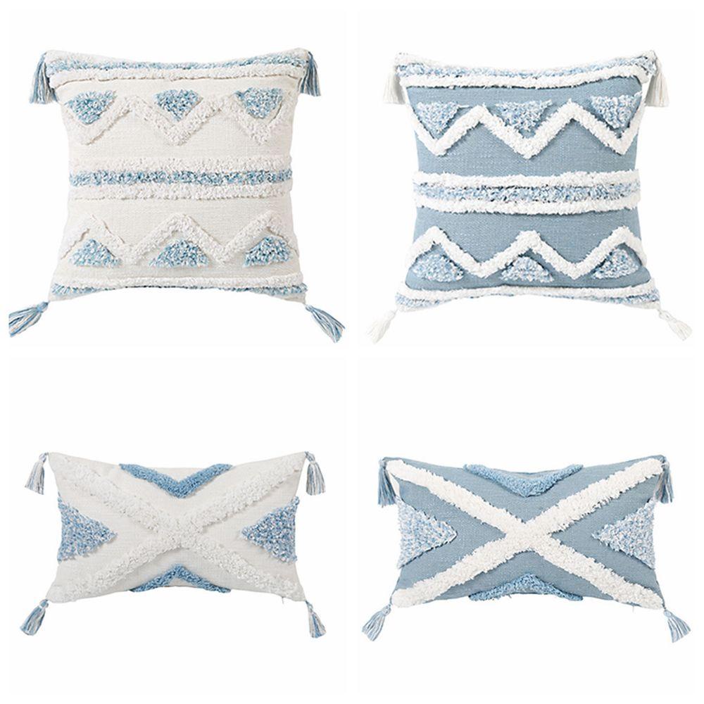 Vỏ Gối Thêu Họa Tiết Hình Học 3 Kiểu Khác Nhau WMES15H Cho Phòng Khách Ốp