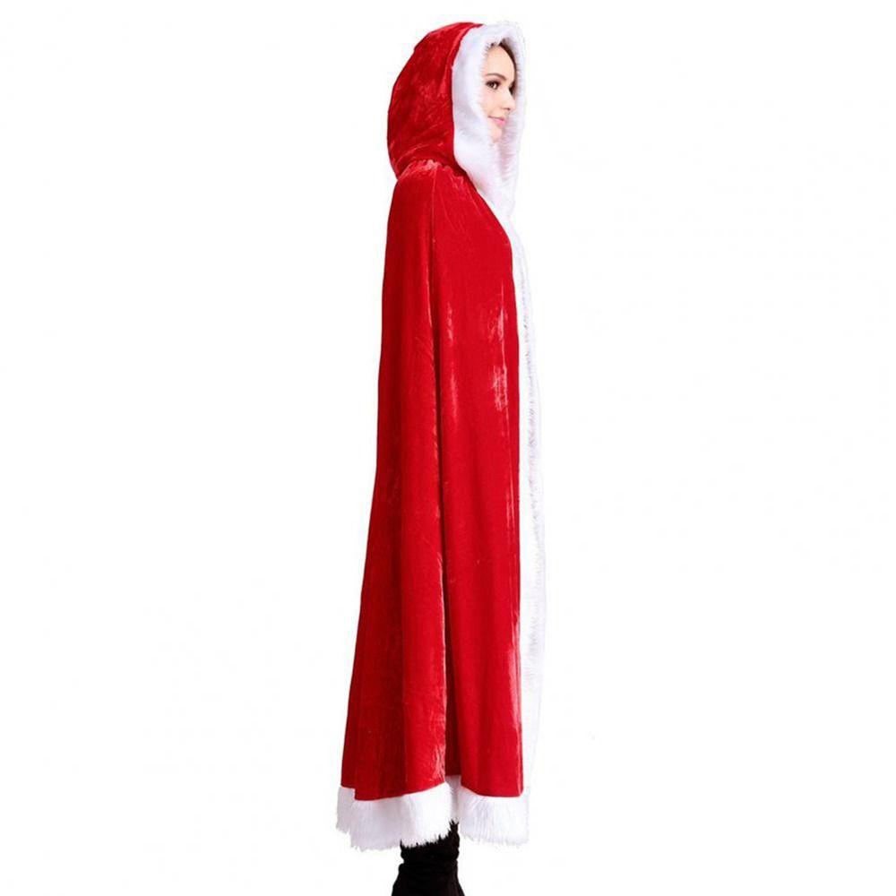 Áo Choàng Giáng Sinh Chất Polyester Giữ Ấm Cho Người Lớn Và Trẻ Em