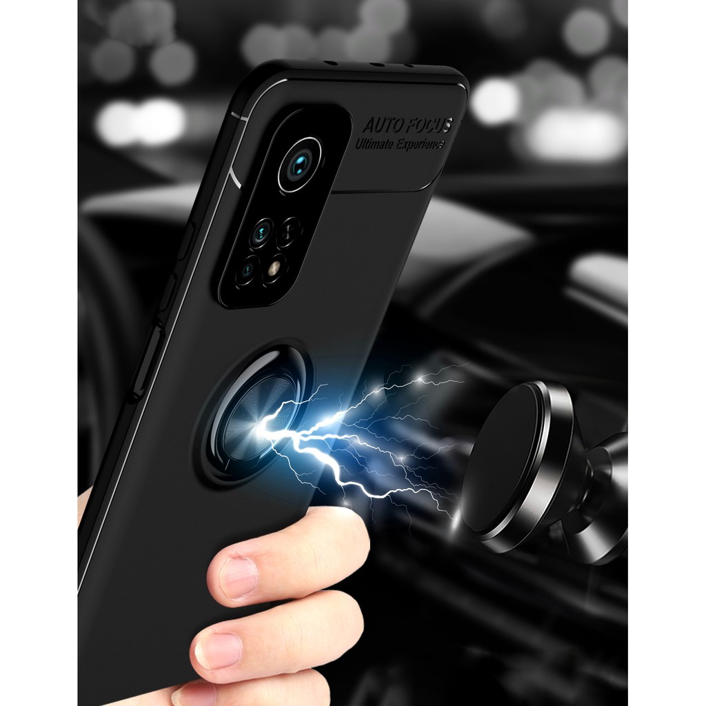 Ốp lưng Xiaomi Mi 10T Pro / Mi 10T Nhẫn Iring hiệu Auto Focus cao cấp