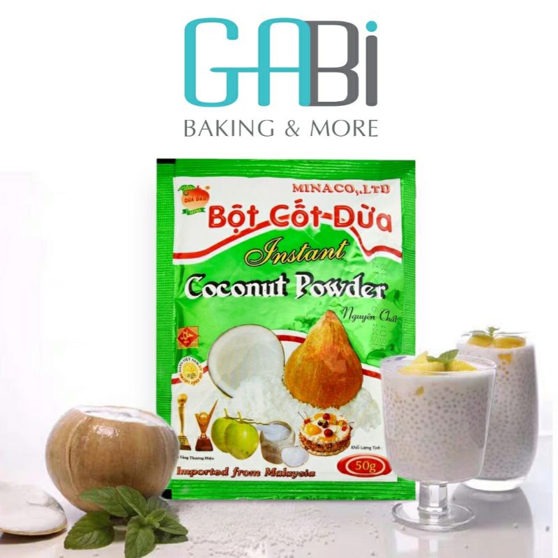 Bột cốt dừa Minaco gói 50g (coconut powder)