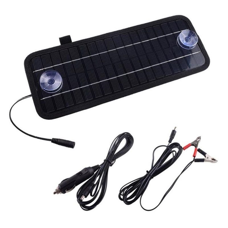 Tấm Pin Năng Lượng Mặt Trời 4.5W Cho Xe Hơi Xe Đạp Điện