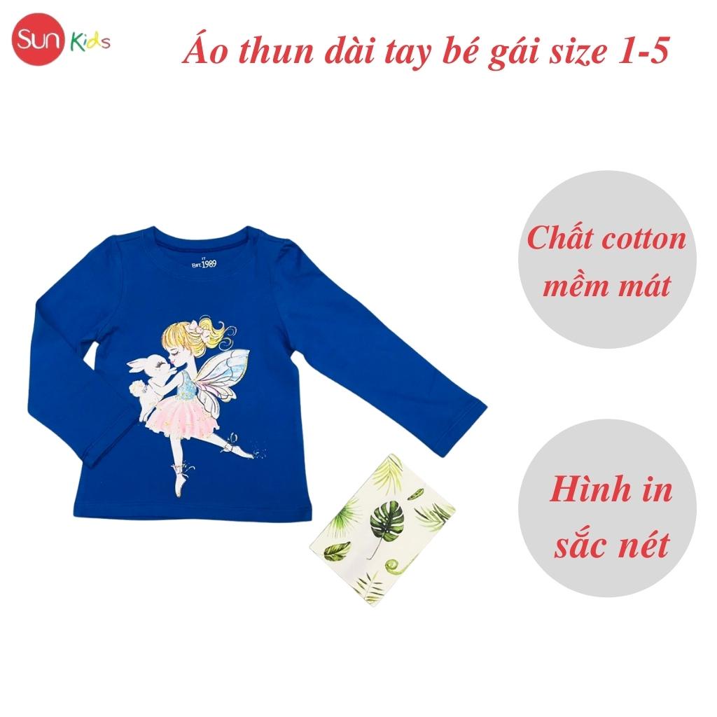 Áo dài cho bé gái, áo thu đông bé gái, áo thu đông cho bé, size 1-5 tuổi - SUNKIDS