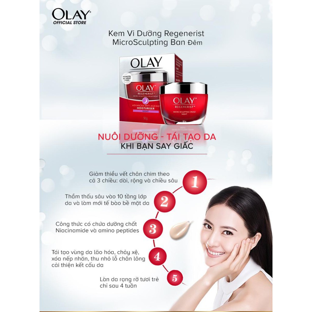 KEM DƯỠNG OLAY REGENERIST NGỪA LÃO HOÁ 50G REGENERIST MICRO-SCULPTING CREAM