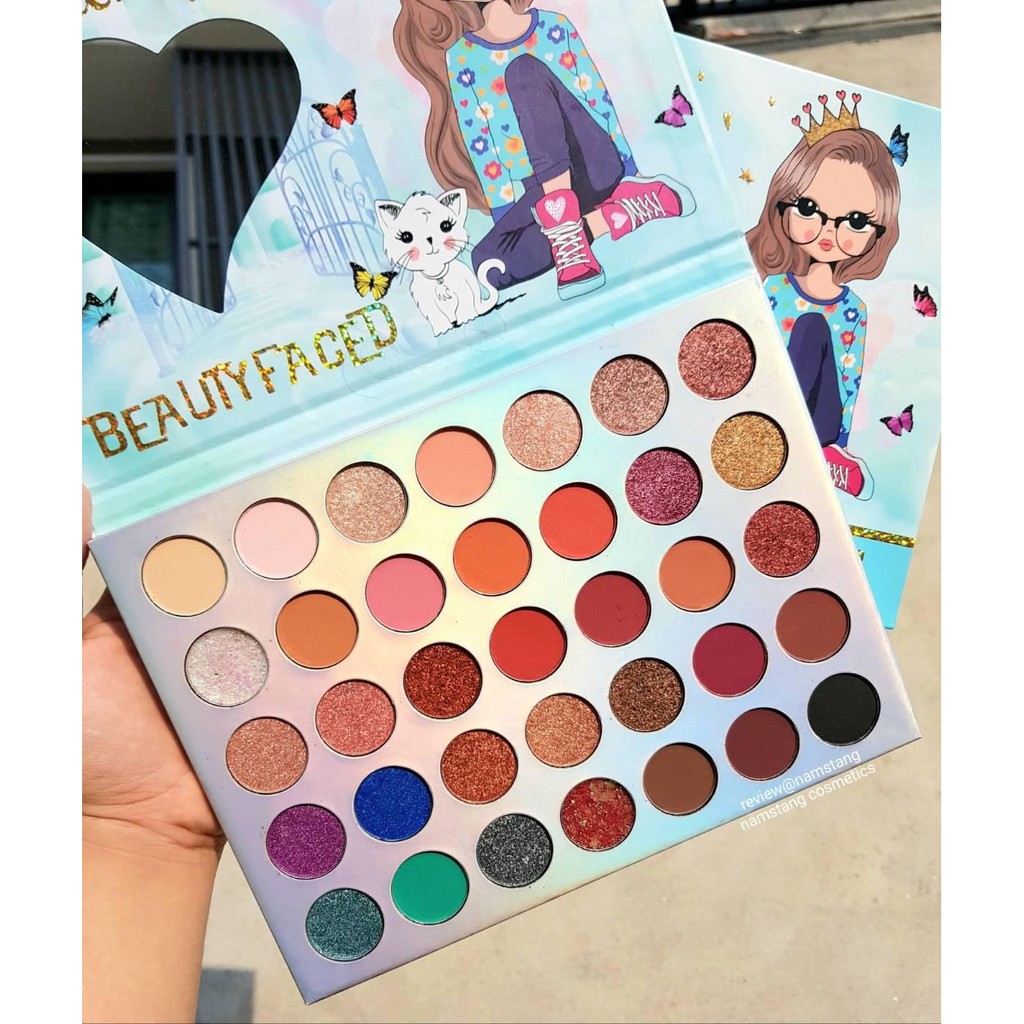 Bảng Phấn Mắt 35 Ô Nhũ Lì Beauty Face Eye Shadow | BigBuy360 - bigbuy360.vn