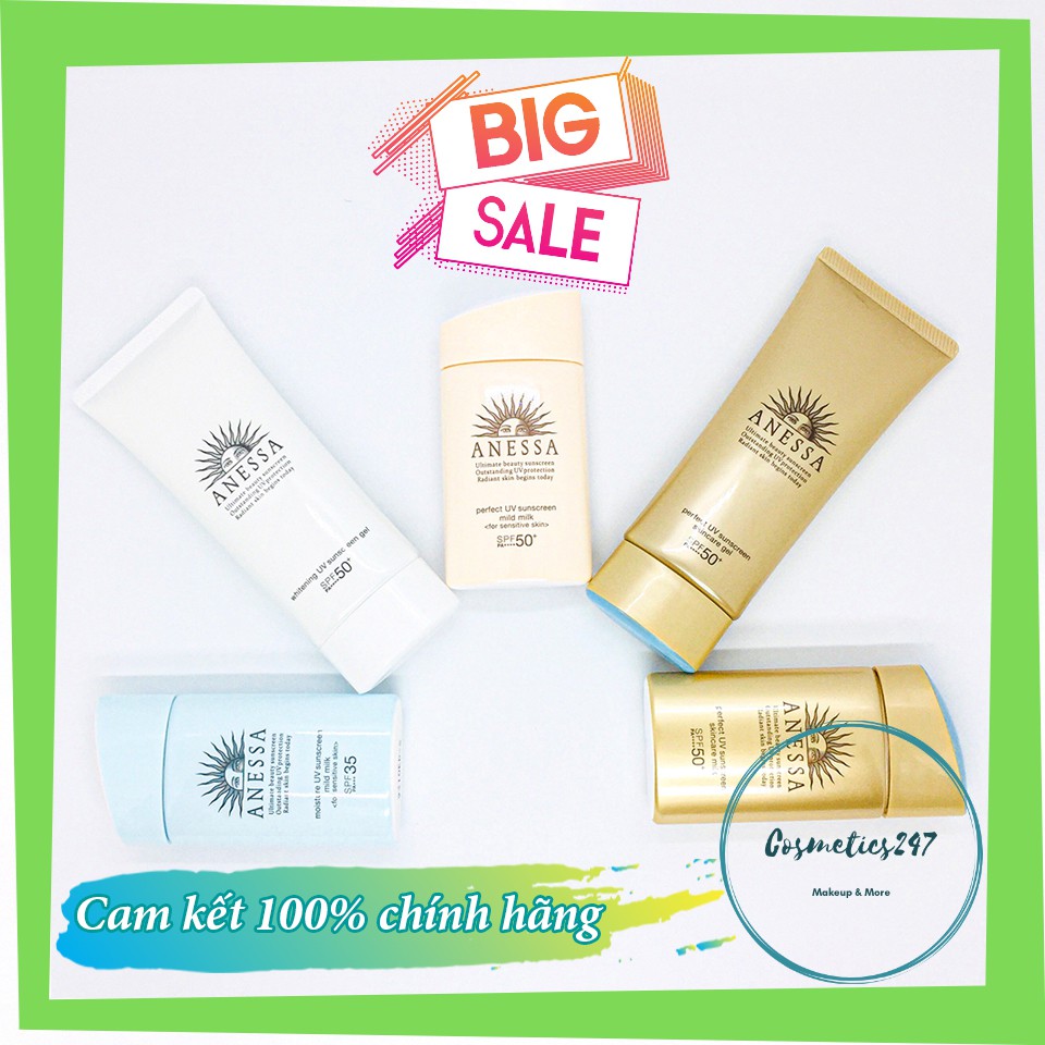 Kem chống nắng Anessa Perfect UV Sunscreen Skincare Milk SPF 50+ PA++
