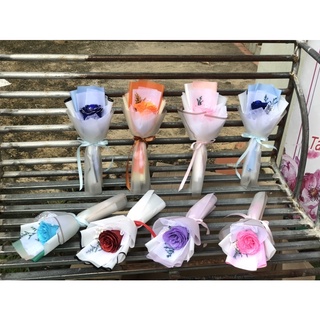 Bó hoa nhũ 1 bông đủ màu NT30921