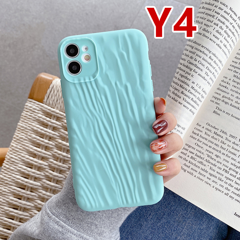 Mềm Ốp Điện Thoại Dẻo Họa Tiết Nếp Nhăn Không Có Nếp Nhăn Màu Trơn Cho Oppo F1S F5 Youth A83 A57 A39 A3 R9S R9