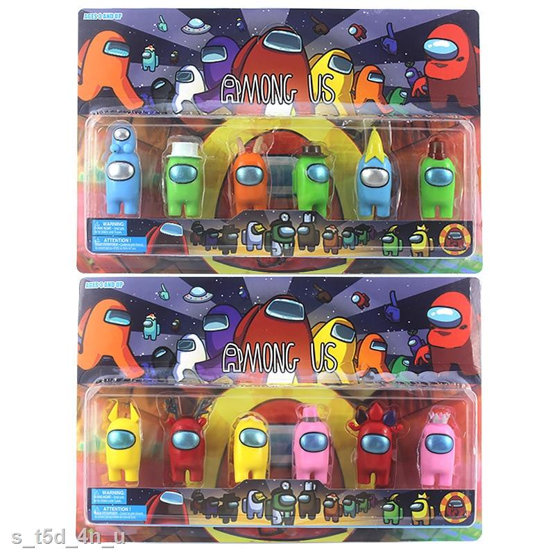 Mới Set 6 Mô Hình Đồ Chơi Nhân Vật Hoạt Hình Among Us 7-9cm