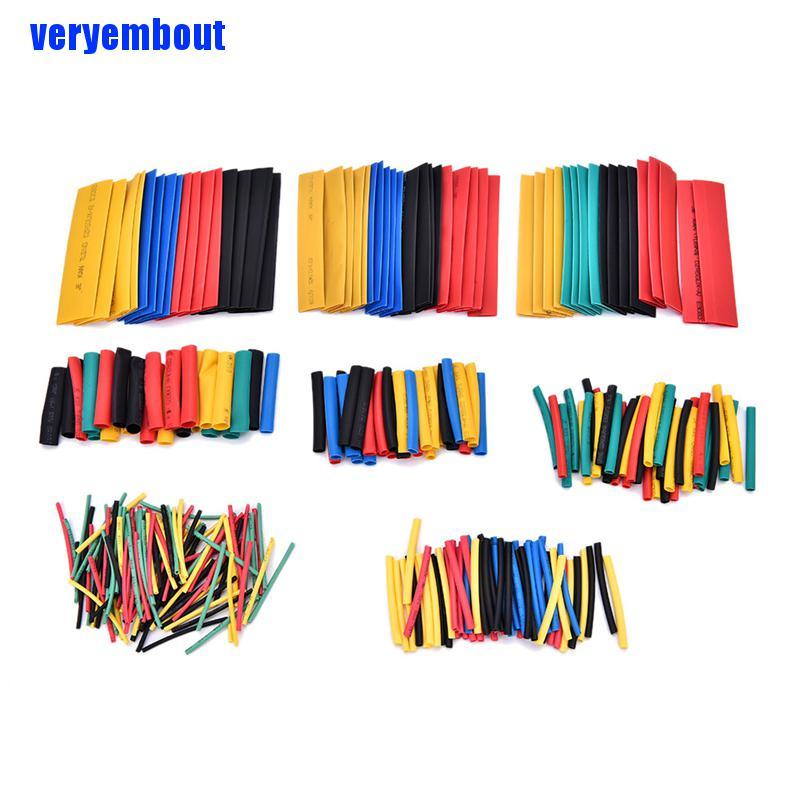 Bộ 328 ống co nhiệt 8 kích cỡ tỉ lệ 2:1 chuyên dụng