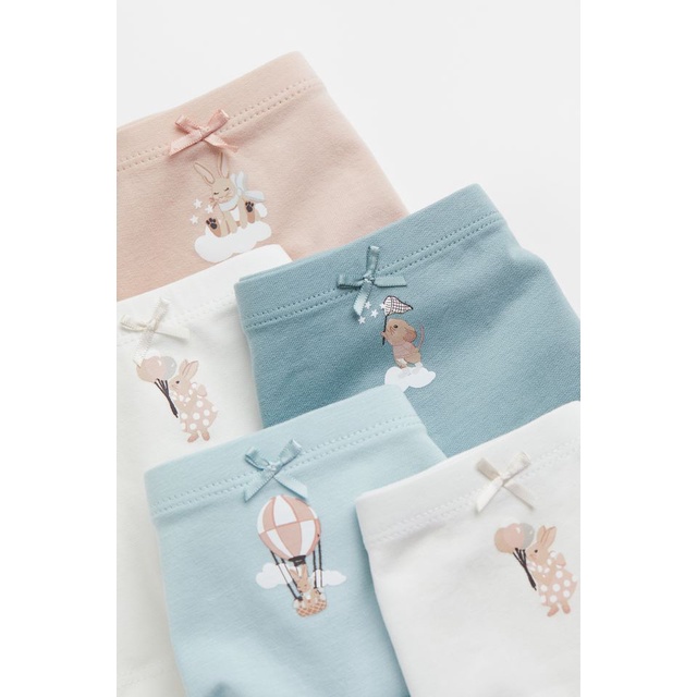 Set 5 quần chip đùi HM US/ES/CN chính hãng size 1.5-2y, 2-4y, 4-6y, 6-8y, 8-10y