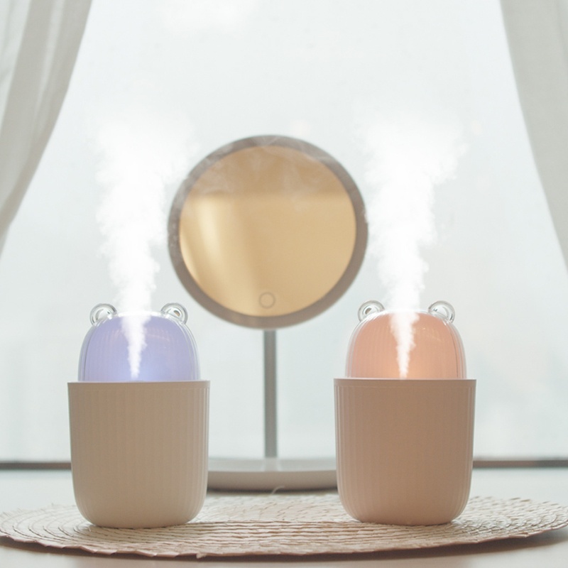 Máy Phun Sương Tạo Độ Ẩm 300ml 2 Trong 1 Hình Thú Cưng Dễ Thương