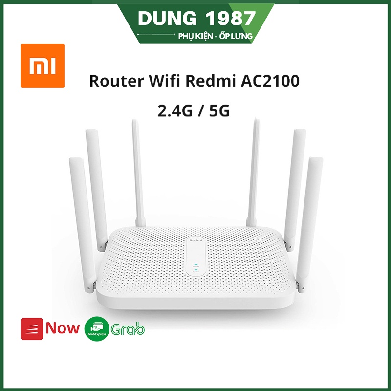 Bộ phát Wifi Router Wifi Redmi AC2100 ( 6 anten ) (TRẮNG)