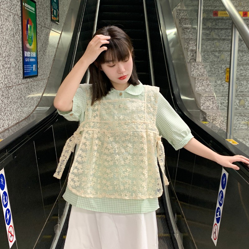 (ORDER) Áo sơ mi ngắn tay cổ sen