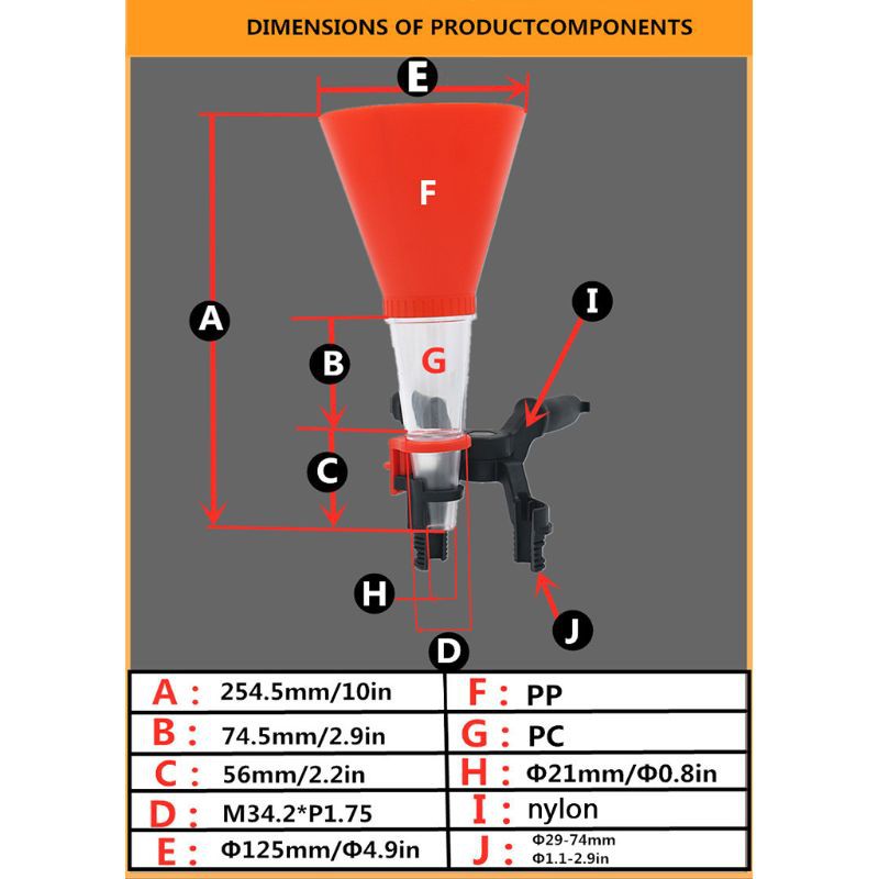 Phễu Rót Dầu Cho Xe Hơi / Xe Tải