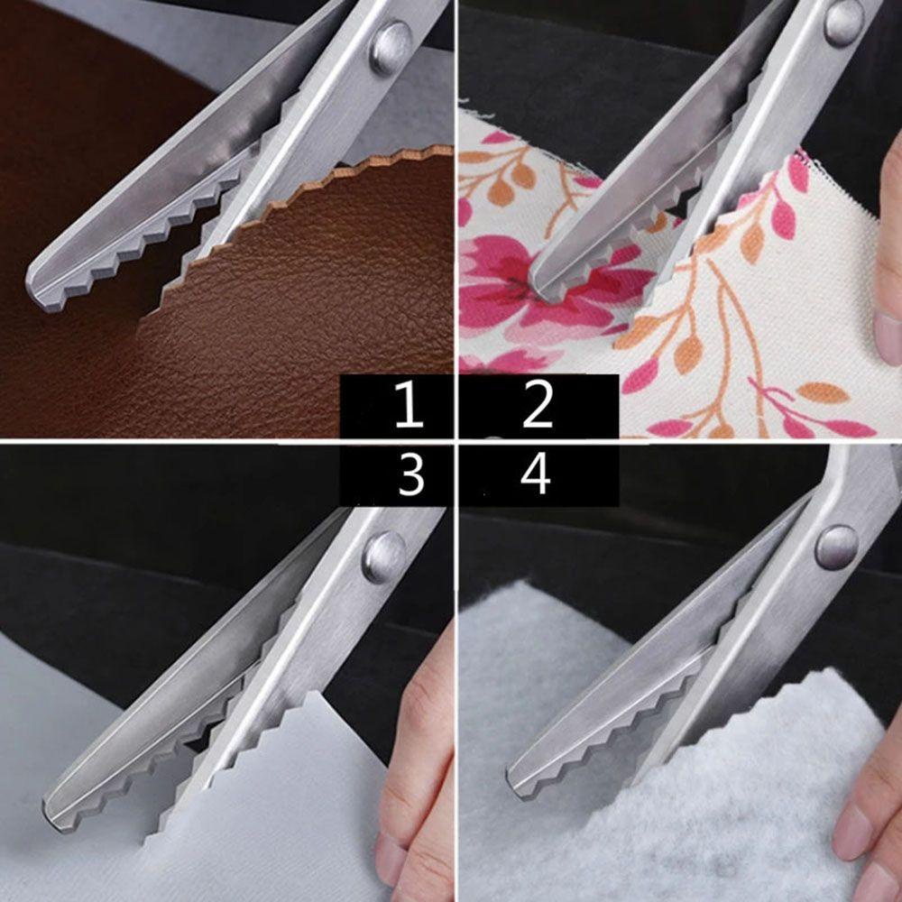 Muvako Kéo Cắt Răng Cưa Hình Tam Giác / Tròn Chuyên Dụng Làm Đồ Thủ Công