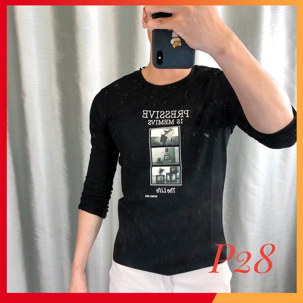 Áo phông dài tay nam - 4 màu - cổ tròn chất cotton đũi cao cấp co dãn 4 chiều cao cấp | BigBuy360 - bigbuy360.vn