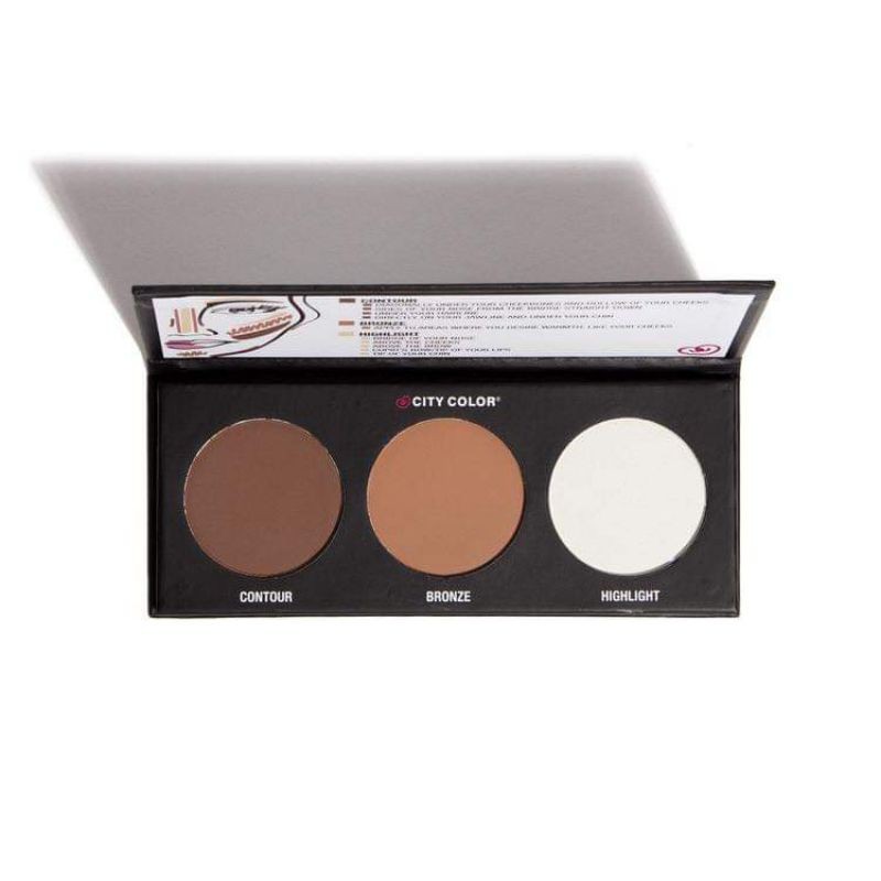 Phấn tạo khối 3 ô City Color Contour Effects Palette