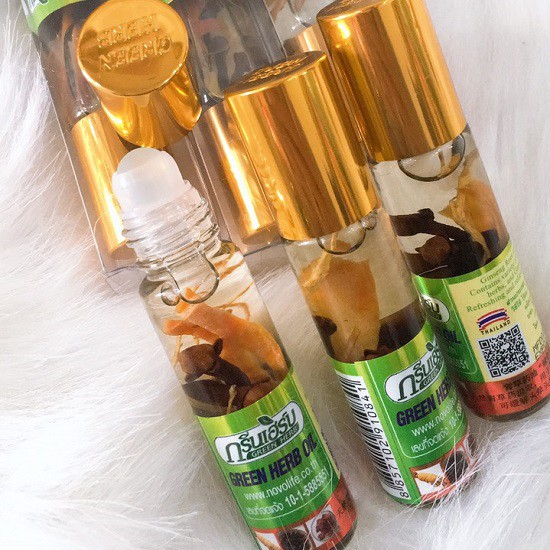 10 chai Dầu Sâm Herb Oil Thái Lan 8cc
