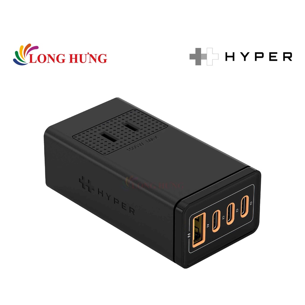Cốc sạc HyperJuice Stackable 100W GaN HJ417 - Hàng chính hãng - Khả năng xếp chồng độc đáo, công suất tối đa 1600W