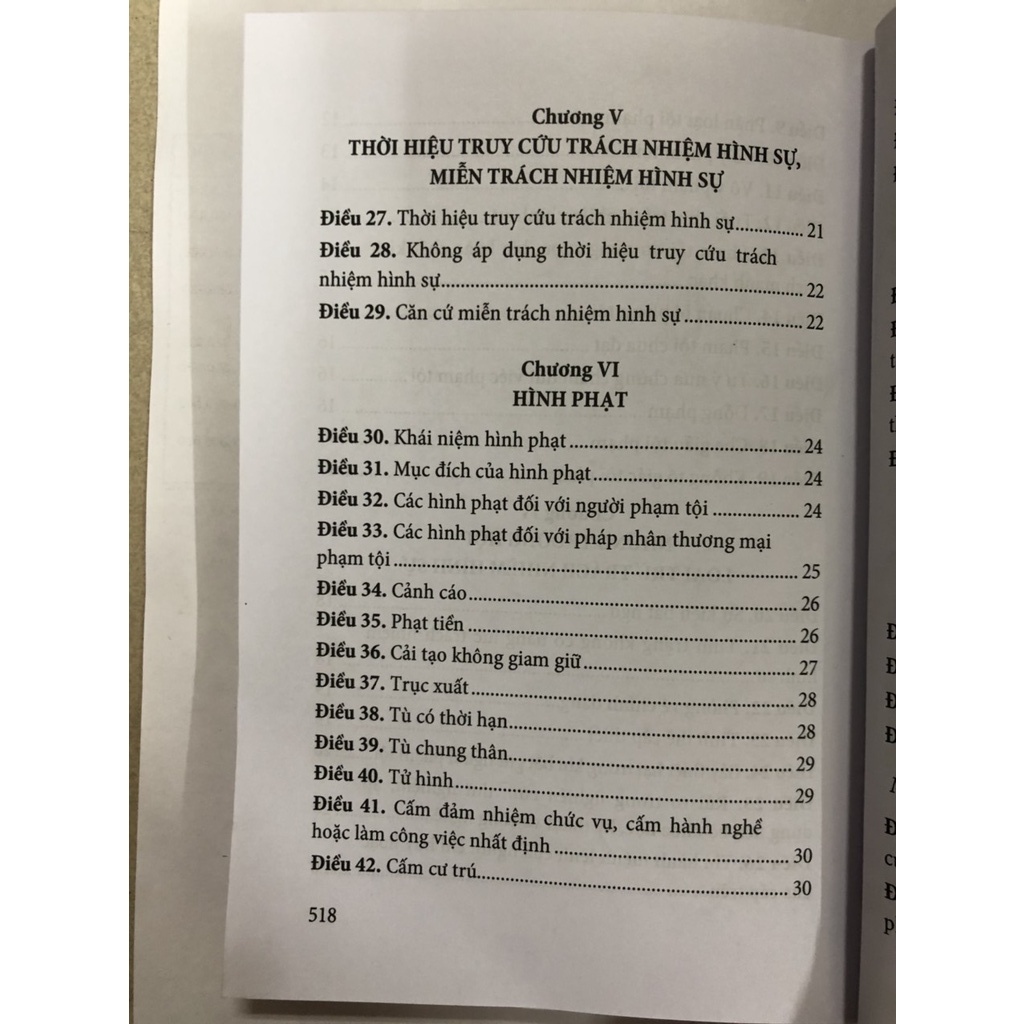 Sách bộ luật hình sự năm 2015 (sửa đổi, bổ sung năm 2017)