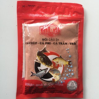 Cám đỏ d1 - mồi câu cá định đồng diều d1 - mồi câu cá chép, cá rô phi, cá trắm, cá trôi