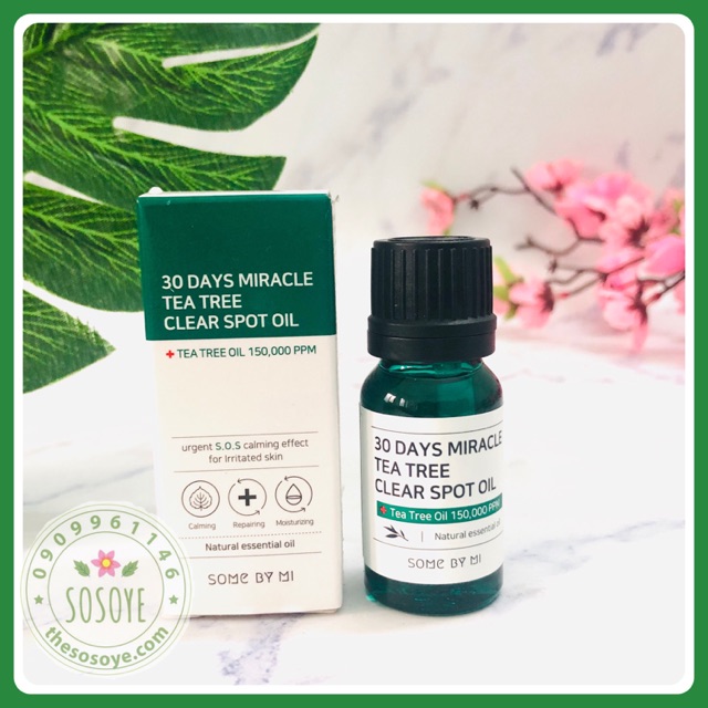 Tinh Dầu Tràm Trà Làm Giảm Và Ngăn Ngừa Mụn Some By Mi 30 Days Miracle Tea Tree Clear Spot Oil 10ml