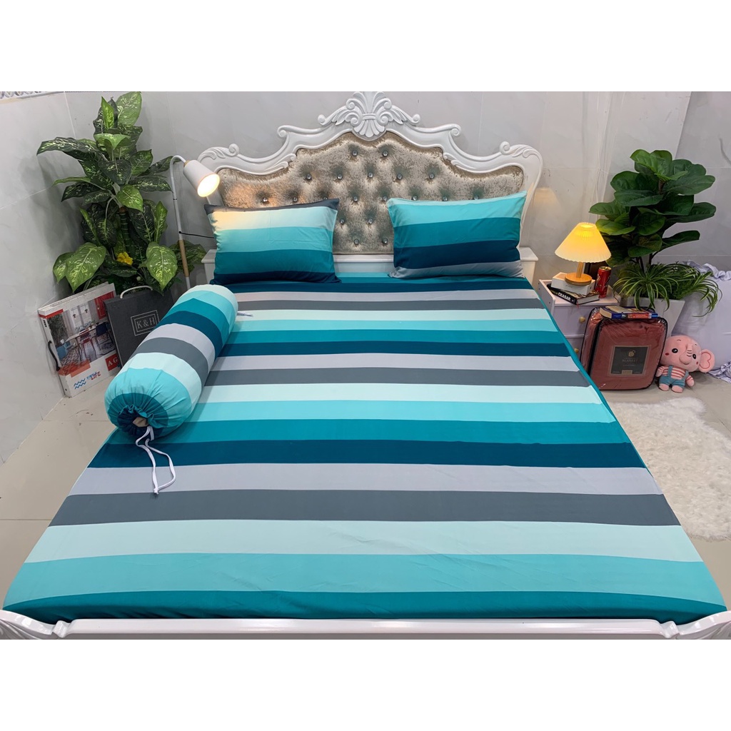 Bộ drap thun Hàn Quốc 1m8 x 2m | ga nệm | áo nệm