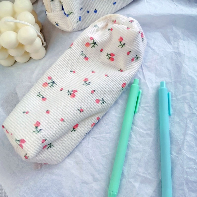 Dễ Thương Bóp Viết Vải Cotton Họa Tiết Hoa Xinh Xắn Cho Nữ
