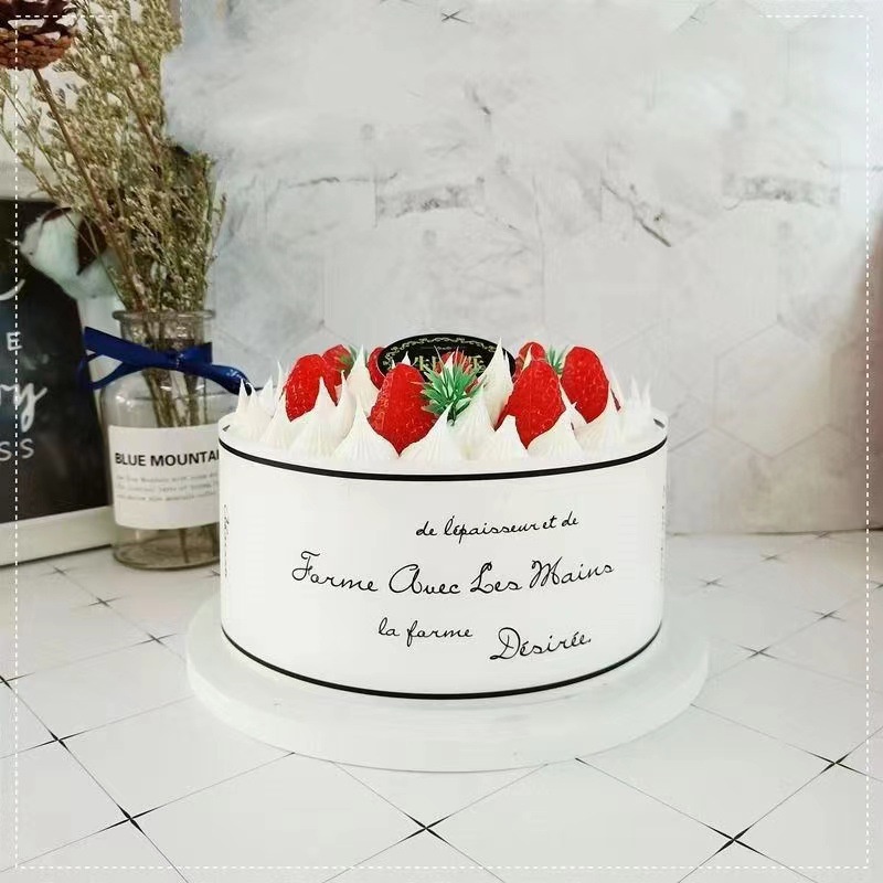 Phụ kiện trang trí bánh sinh nhật bánh kem - Cuộn mica quấn thành bánh 1kg cao 8cm