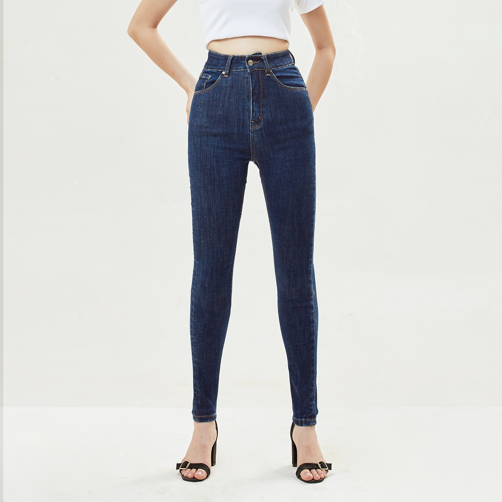 Quần Jean Nữ Lưng Cao Skinny Tôn Dáng Có Nhiều Màu Aaa Jeans