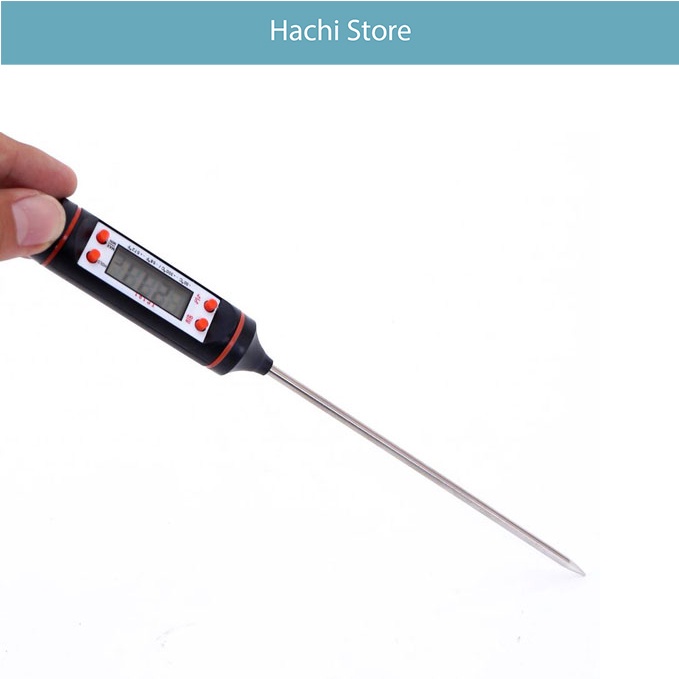 Nhiệt kế pha sữa cho trẻ em - màn LCD kèm sẵn pin trong máy đo được từ -50 đến 300 độ C