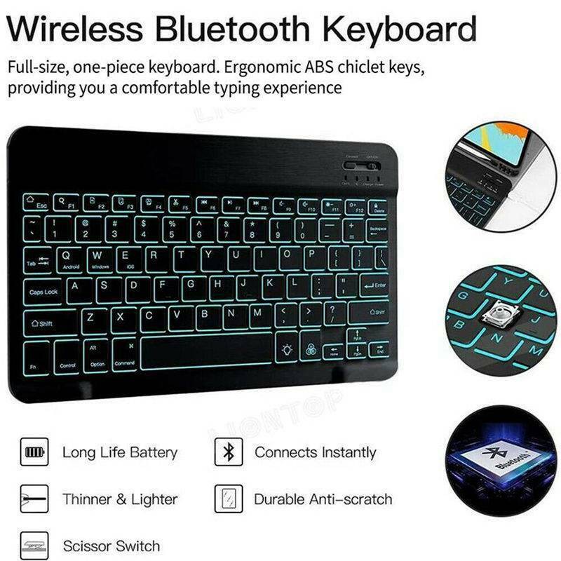 Bao Da Kèm Bàn Phím Không Dây Cho Lenovo Tab M10 Hd 2nd Tb-X306F 10.1 "